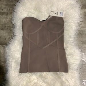 On SALE Mocha tube top from Zara